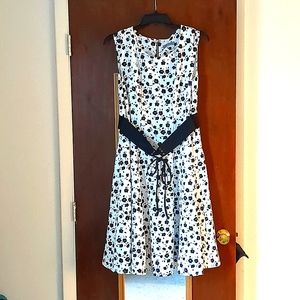 Danny and Nicole dress, white and black.